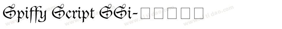 Spiffy Script SSi字体转换